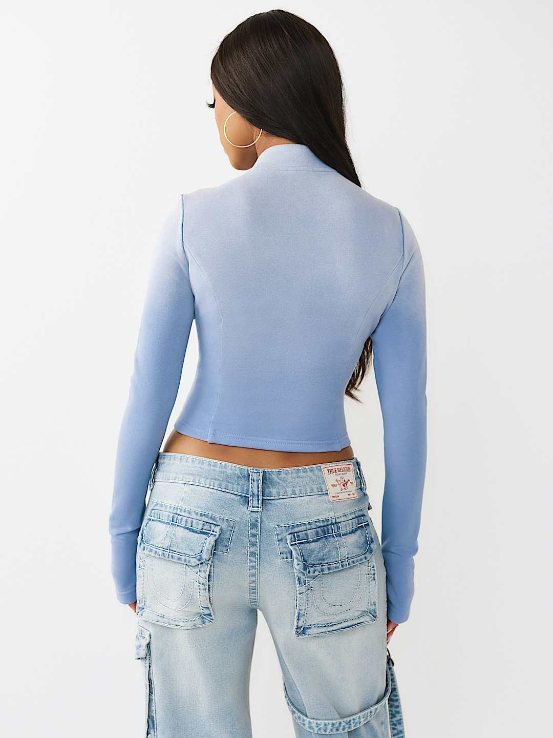 WASHED FRENCH TERRY ZIP UP, image 5