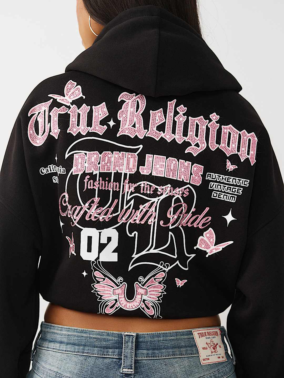 BUBBLE HEM PULLOVER HOODIE, image 1