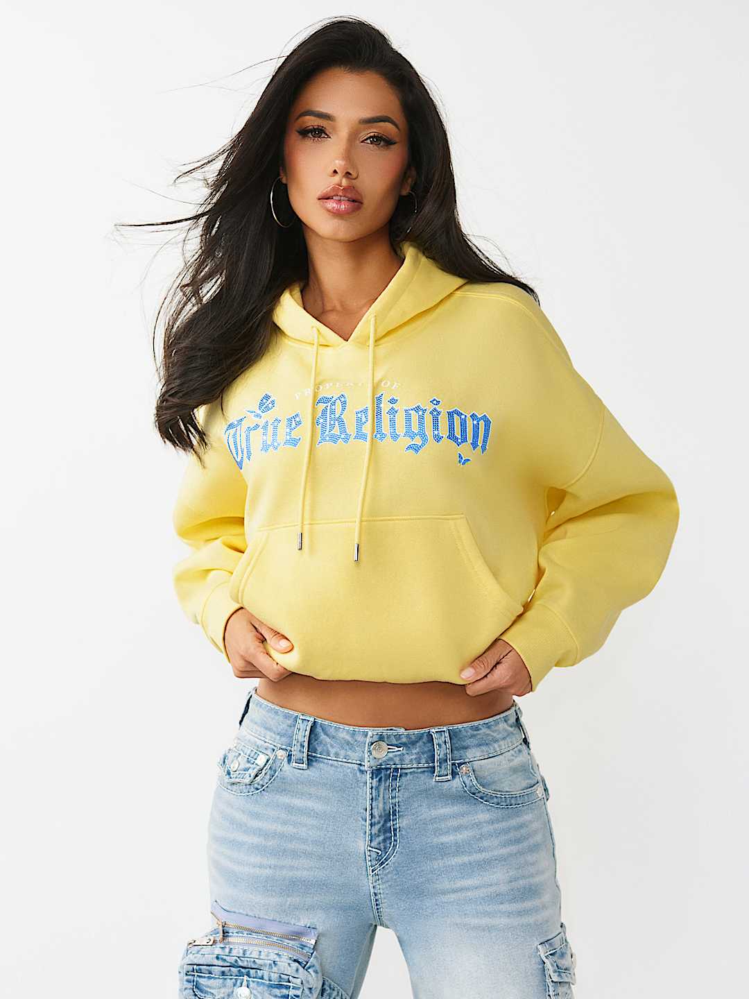 SUDADERA CON CAPUCHA ESTILO PULLOVER CON DOBLADILLO ESTILO BURBUJA, image 2