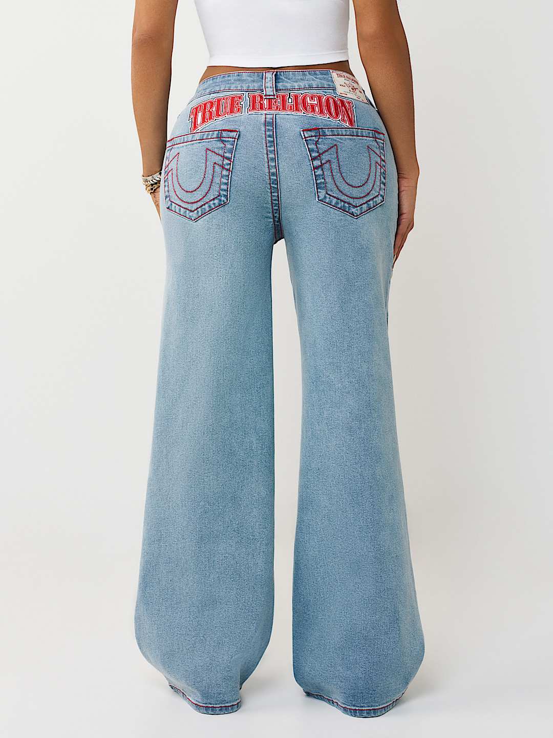 BOBBI MID RISE SPORTY EMBROIDERED PATCH BAGGY JEAN, image 10