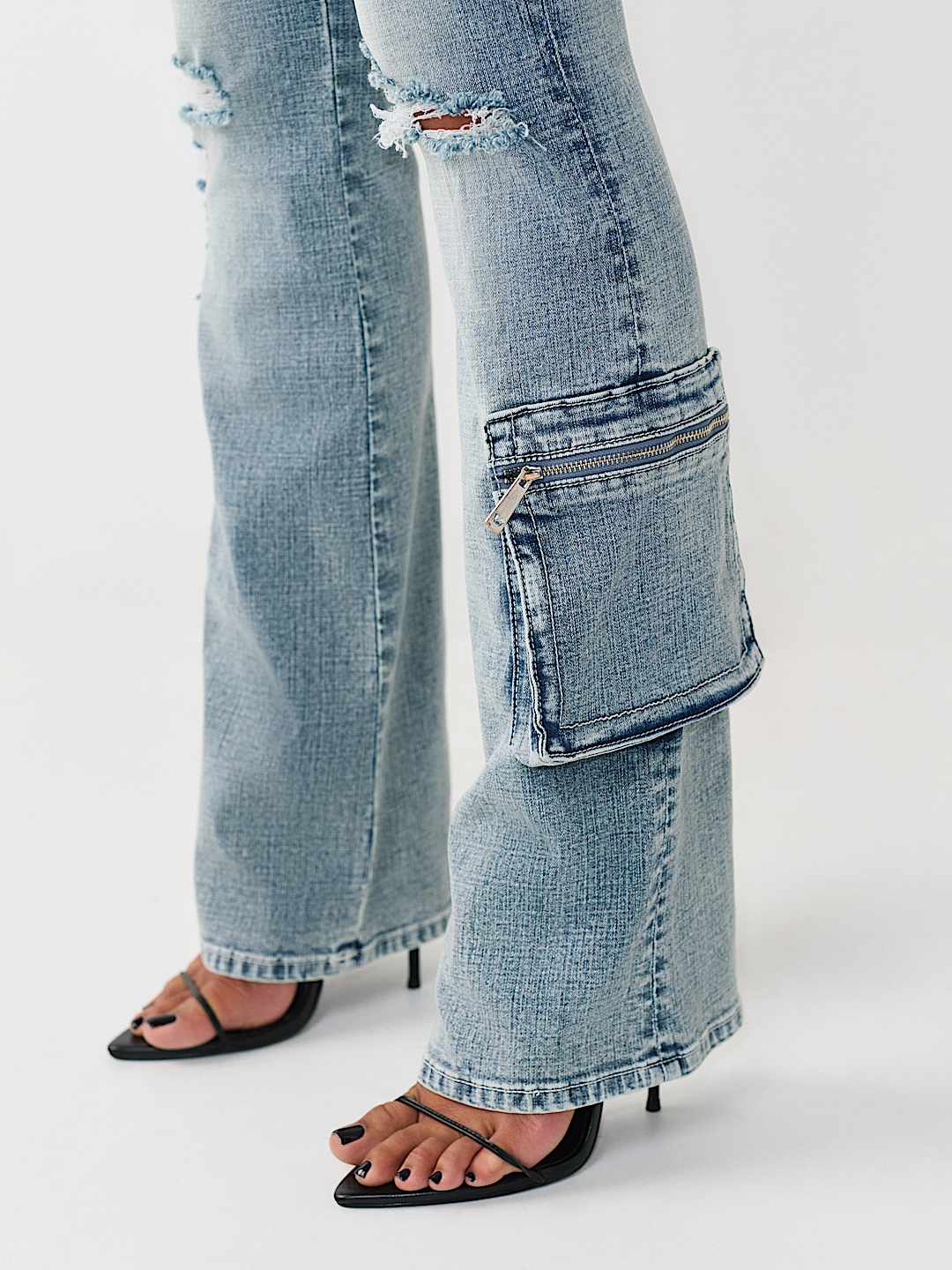 BECCA LOW RISE CARGO FLAP BOOTCUT JEAN, image 8