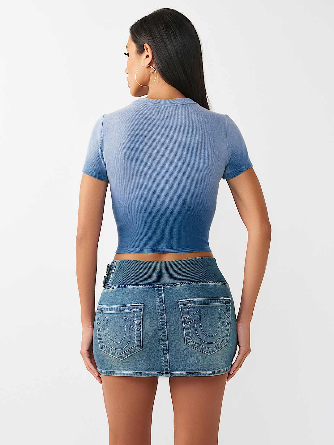 WASHED CREWNECK RIBBED BABY TEE, image 5