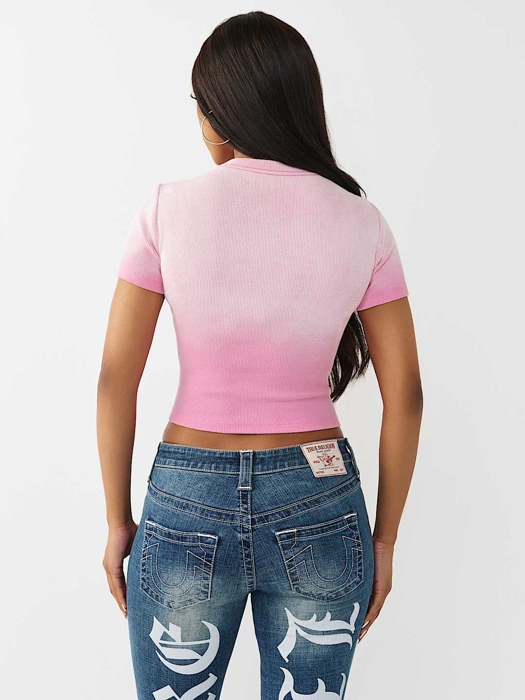 WASHED CREWNECK RIBBED BABY TEE, image 5