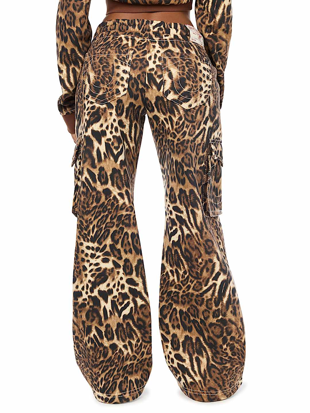 BIG T LOW RISE CARGO WIDE LEG BAGGY SWEATPANT