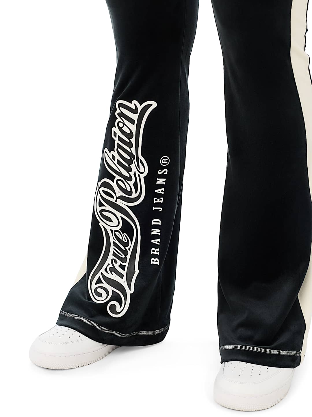 CRYSTAL MID RISE VELOUR SWEATPANT