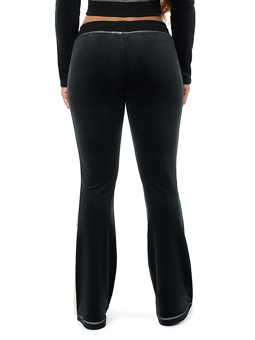 CRYSTAL MID RISE VELOUR SWEATPANT