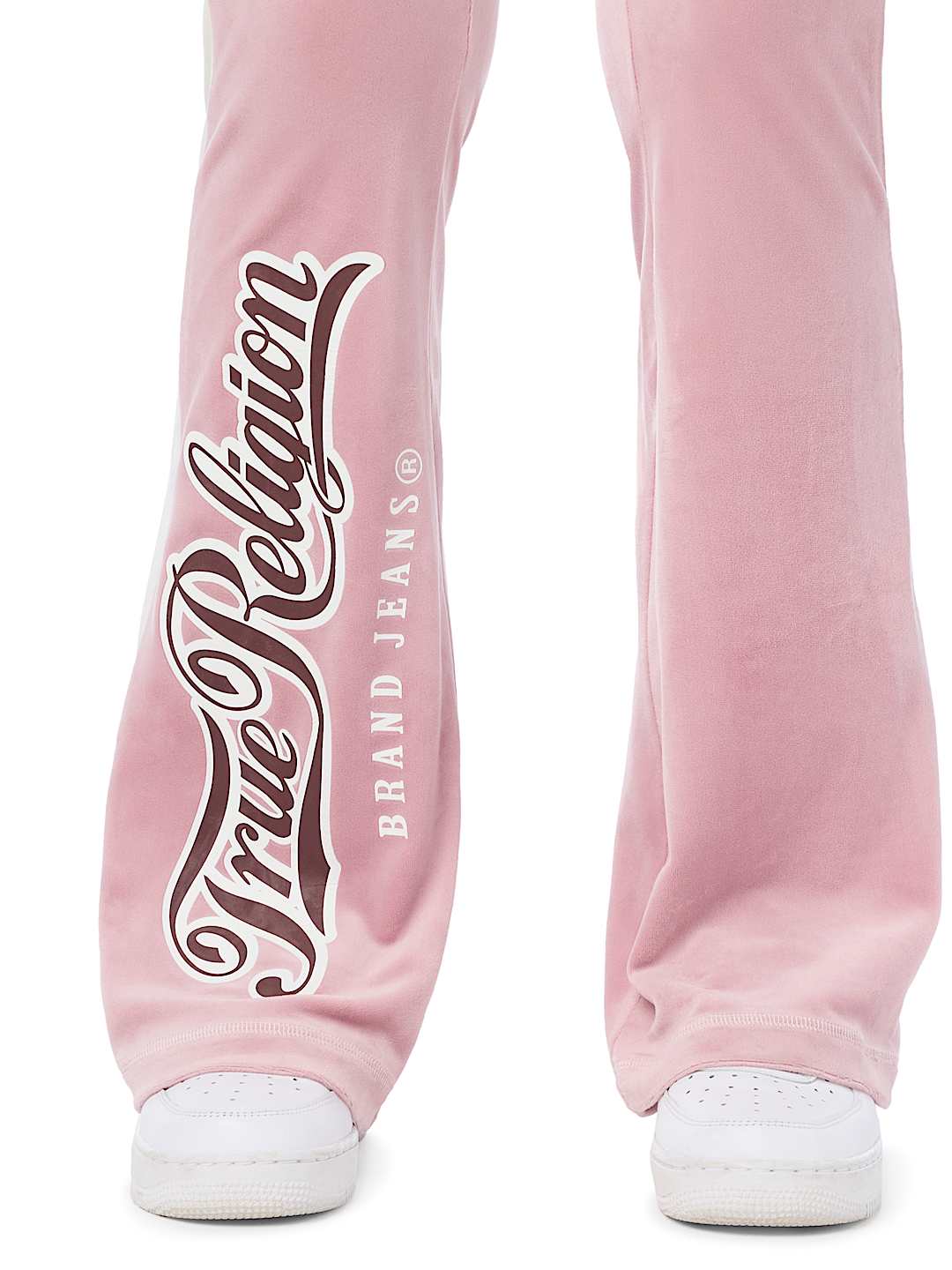 CRYSTAL MID RISE VELOUR SWEATPANT