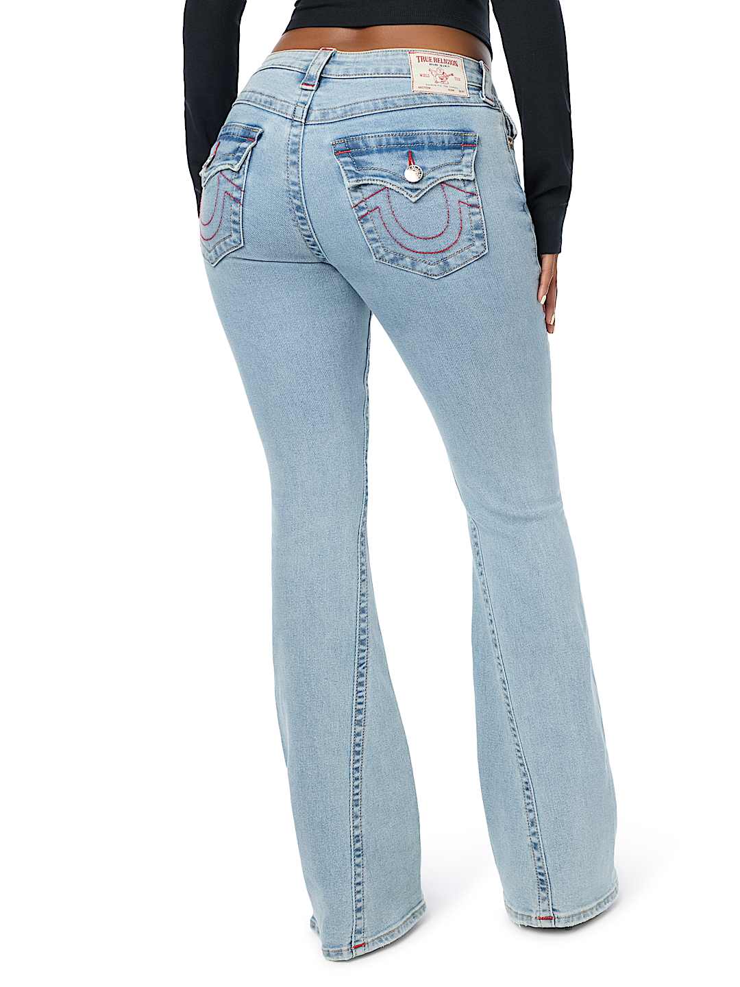 JOEY MID RISE DISTRESSED FLAP FLARE JEAN