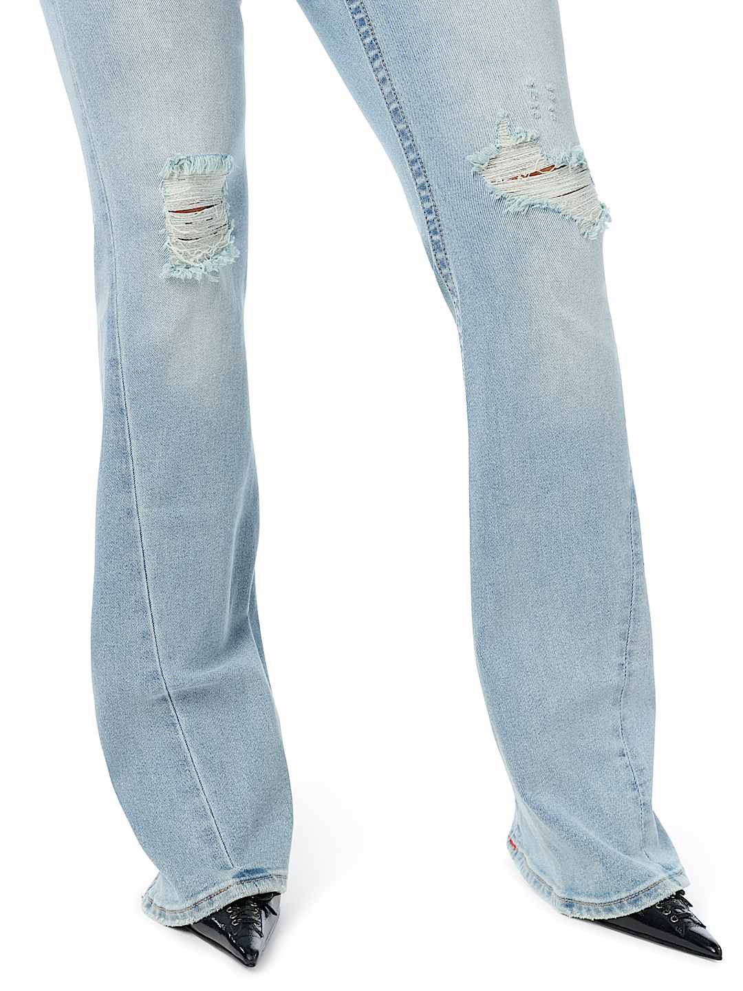 JOEY MID RISE DISTRESSED FLAP FLARE JEAN