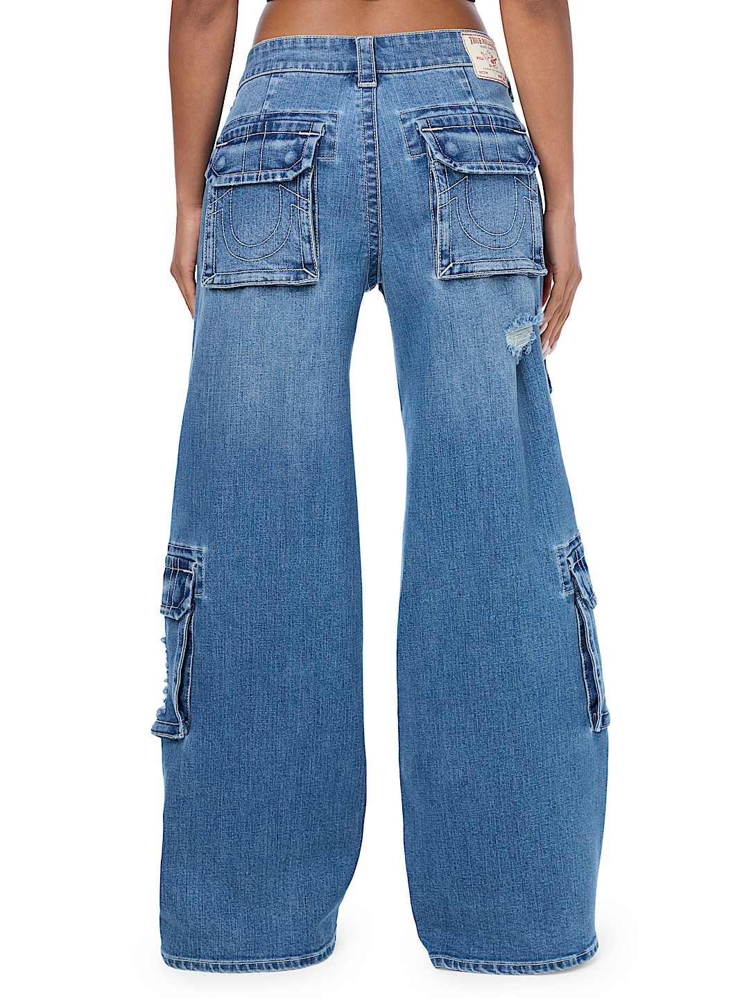 JESSIE MID RISE CARGO FLAP SUPER BAGGY JEAN
