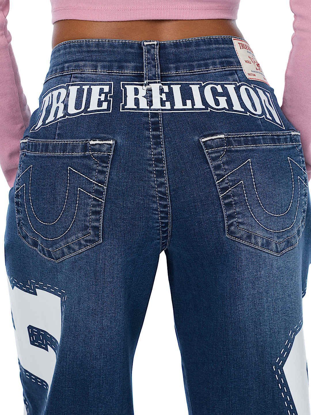 JESSIE MID RISE PRINT SUPER BAGGY JEAN