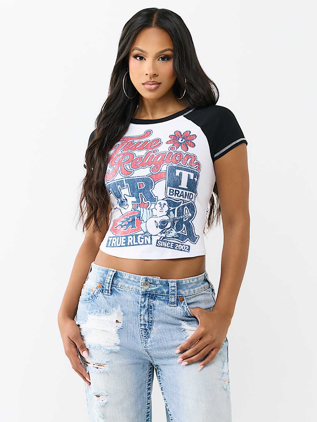 SPORTY RAGLAN BABY TEE