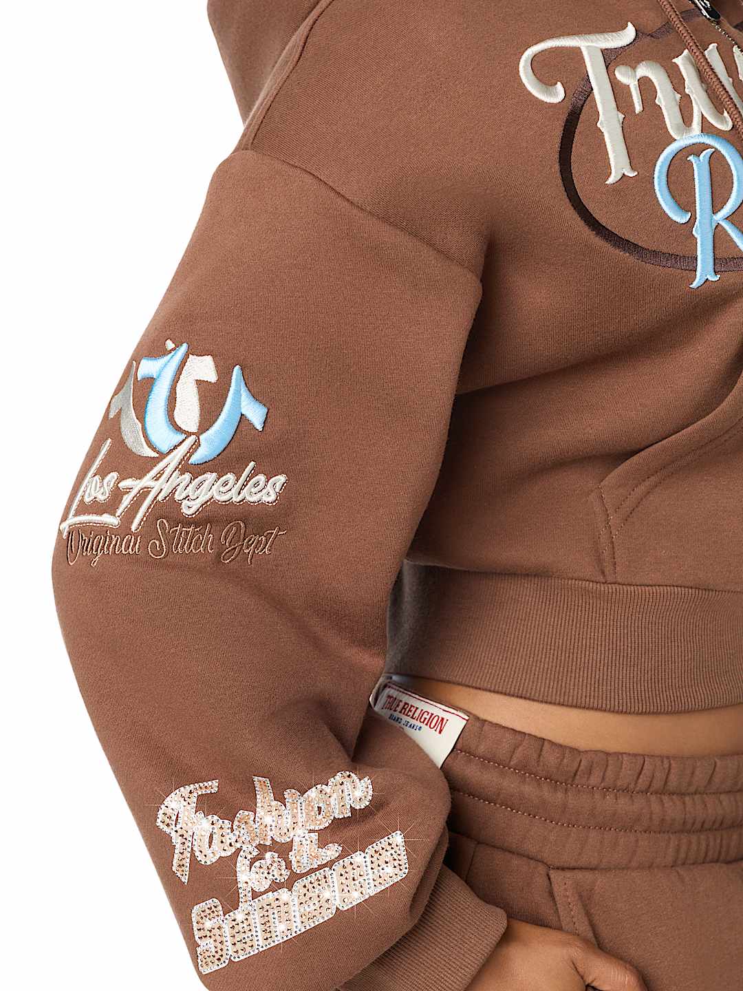 CRYSTAL RELAXED ZIP HOODIE