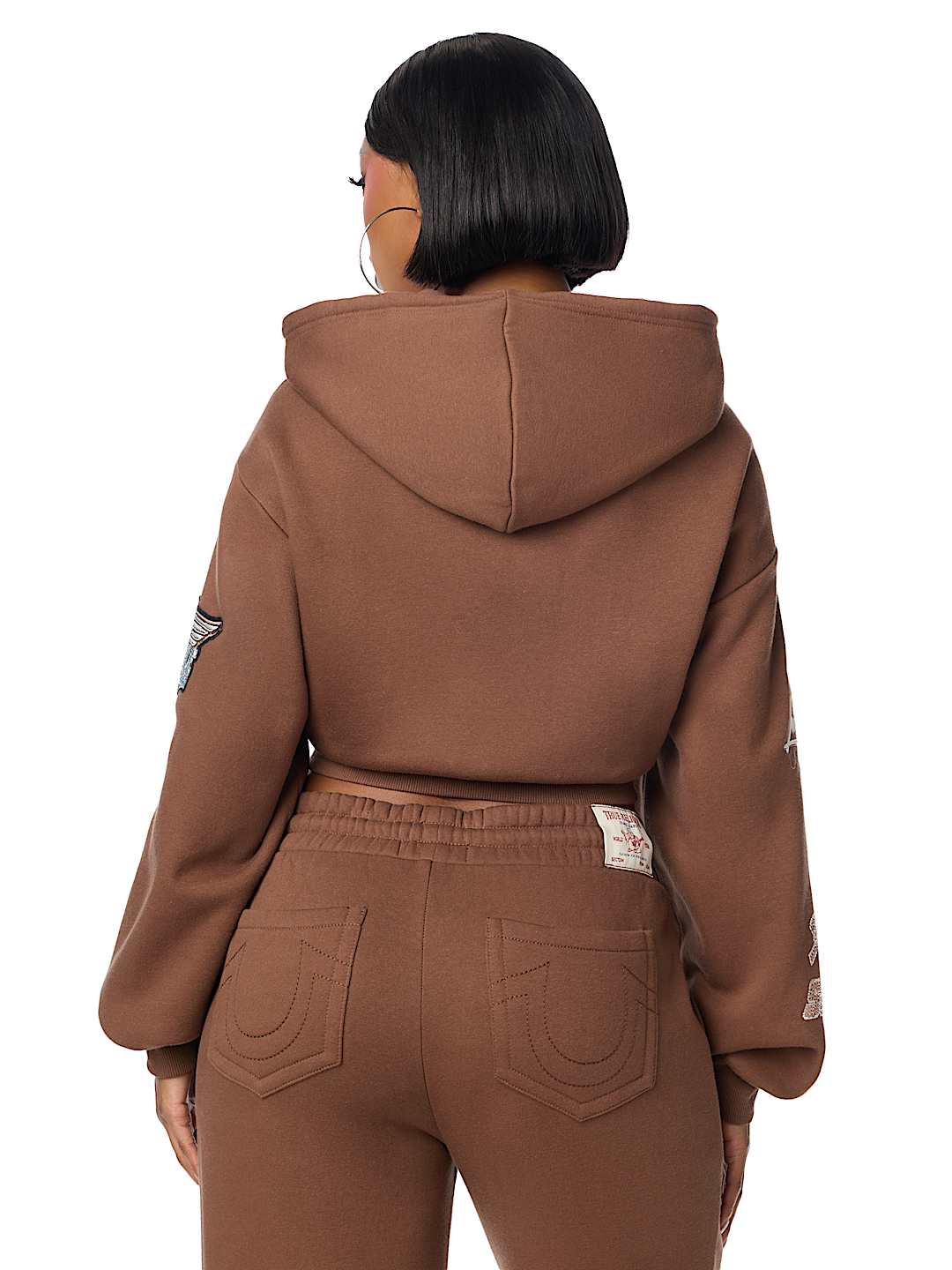CRYSTAL RELAXED ZIP HOODIE