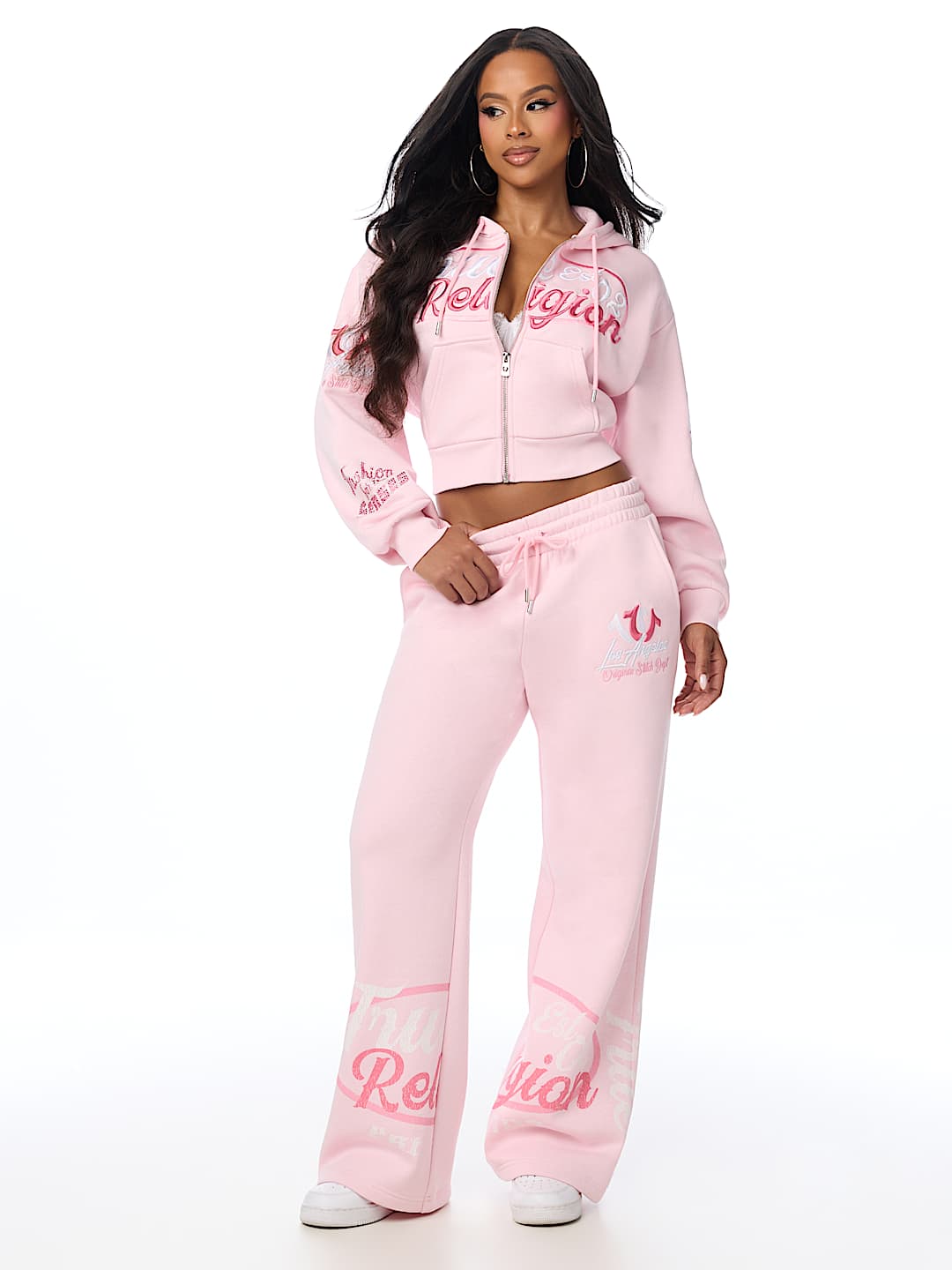 CRYSTAL RELAXED ZIP HOODIE