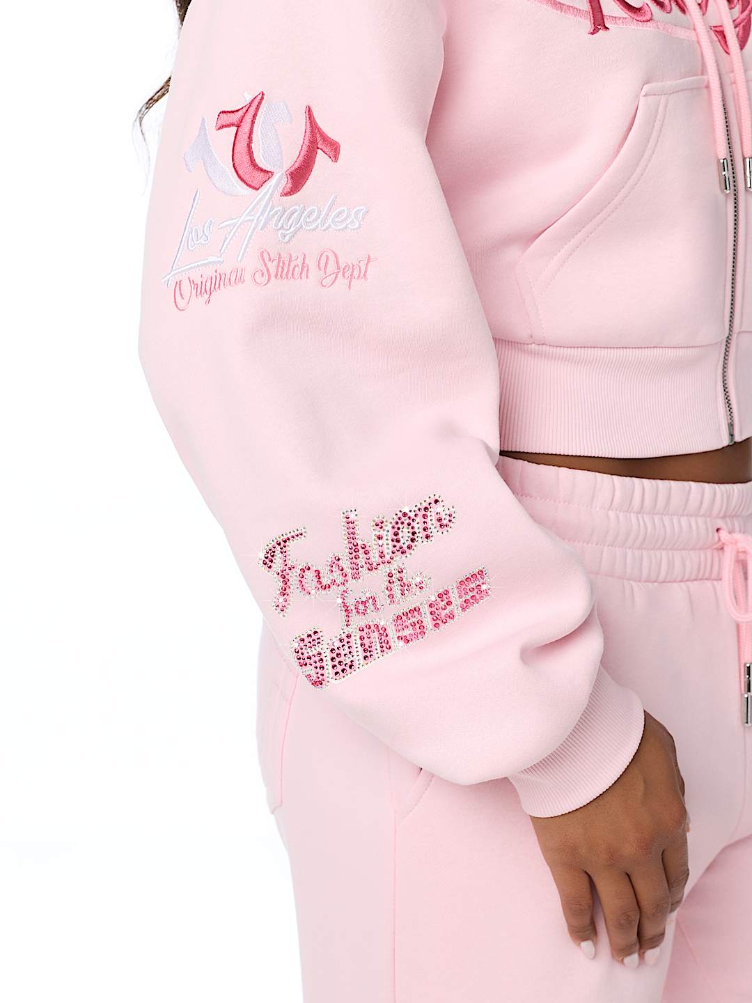 CRYSTAL RELAXED ZIP HOODIE
