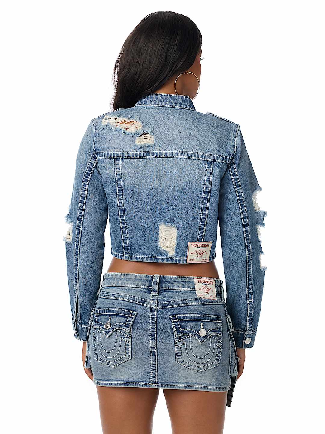 DISTRESSED BIG T CARGO JACKET
