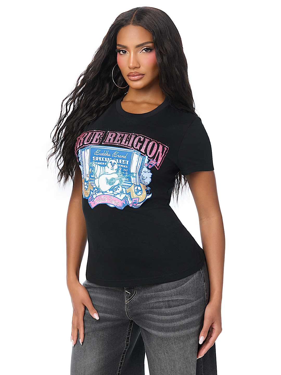 CRYSTAL CINEMA LOGO CREWNECK TEE