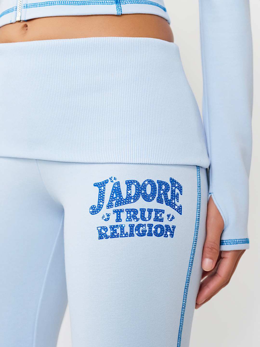 CRYSTAL J'ADORE FOLDOVER BOOTCUT PANT, image 4