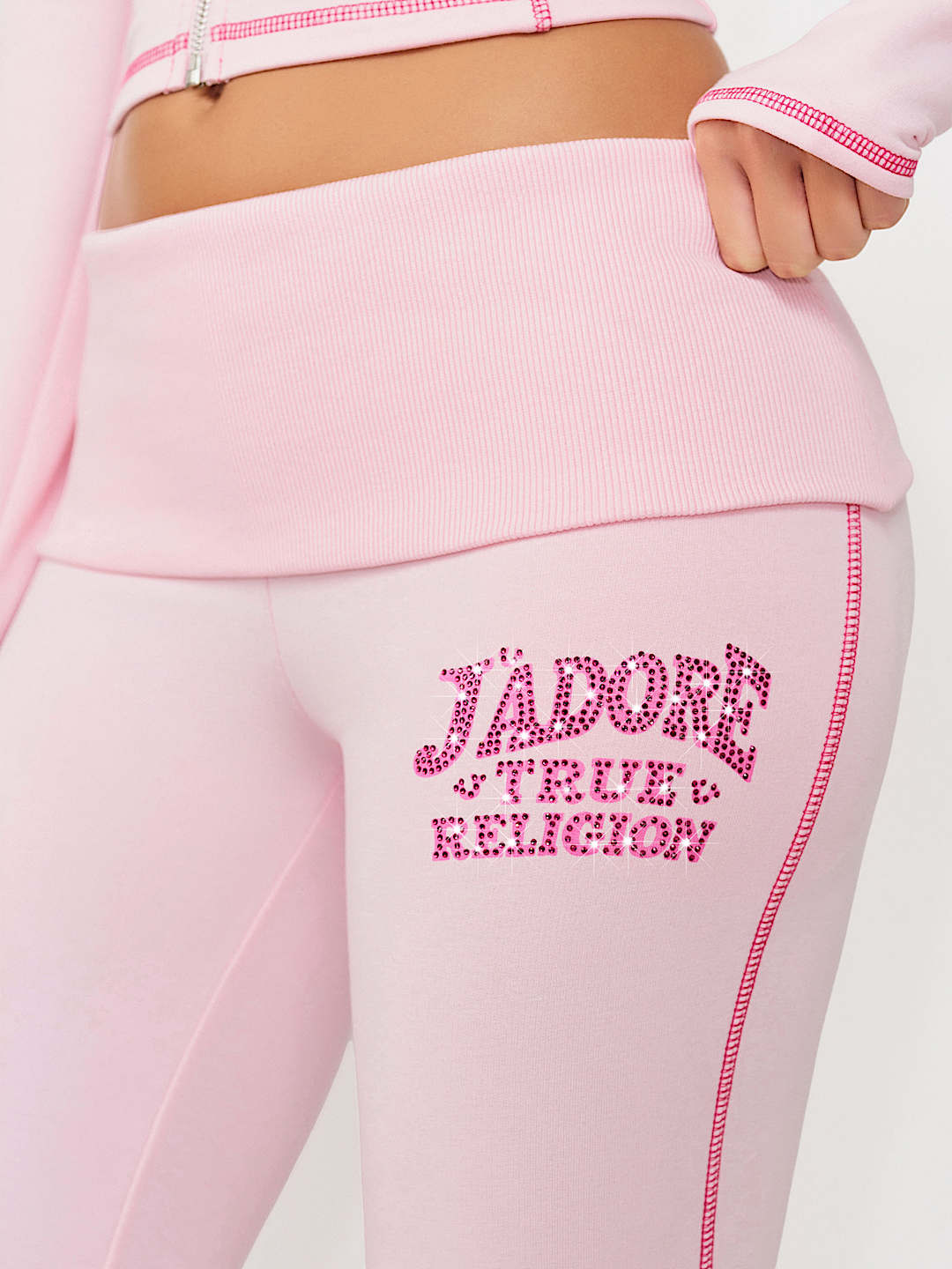 CRYSTAL J'ADORE FOLDOVER BOOTCUT PANT, image 5