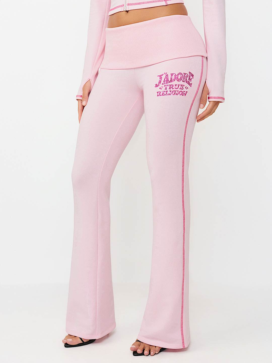 CRYSTAL J'ADORE FOLDOVER BOOTCUT PANT, image 1