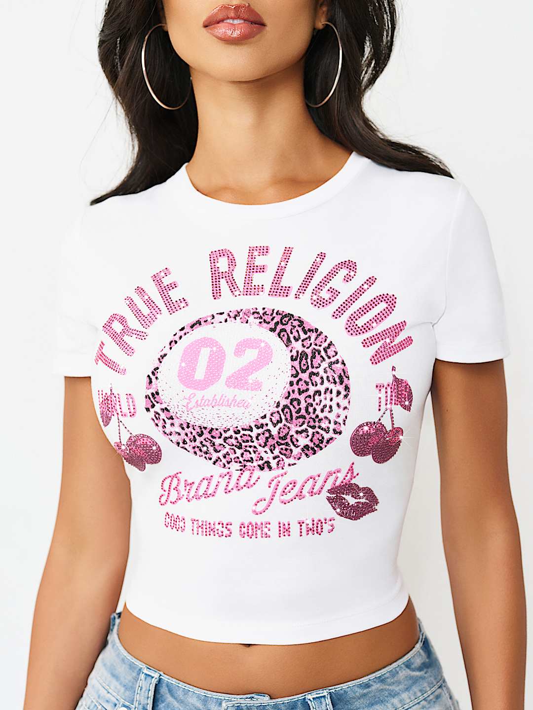 CHERRY POOL BALL BABY TEE, image 1