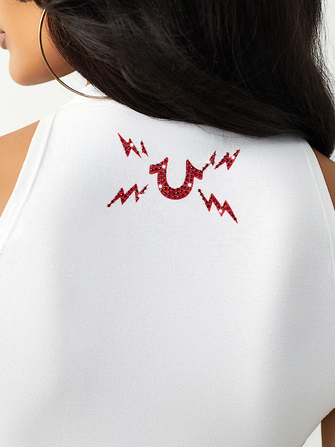 ROCK BUDDHA NOTCH HALTER TANK TOP, image 5