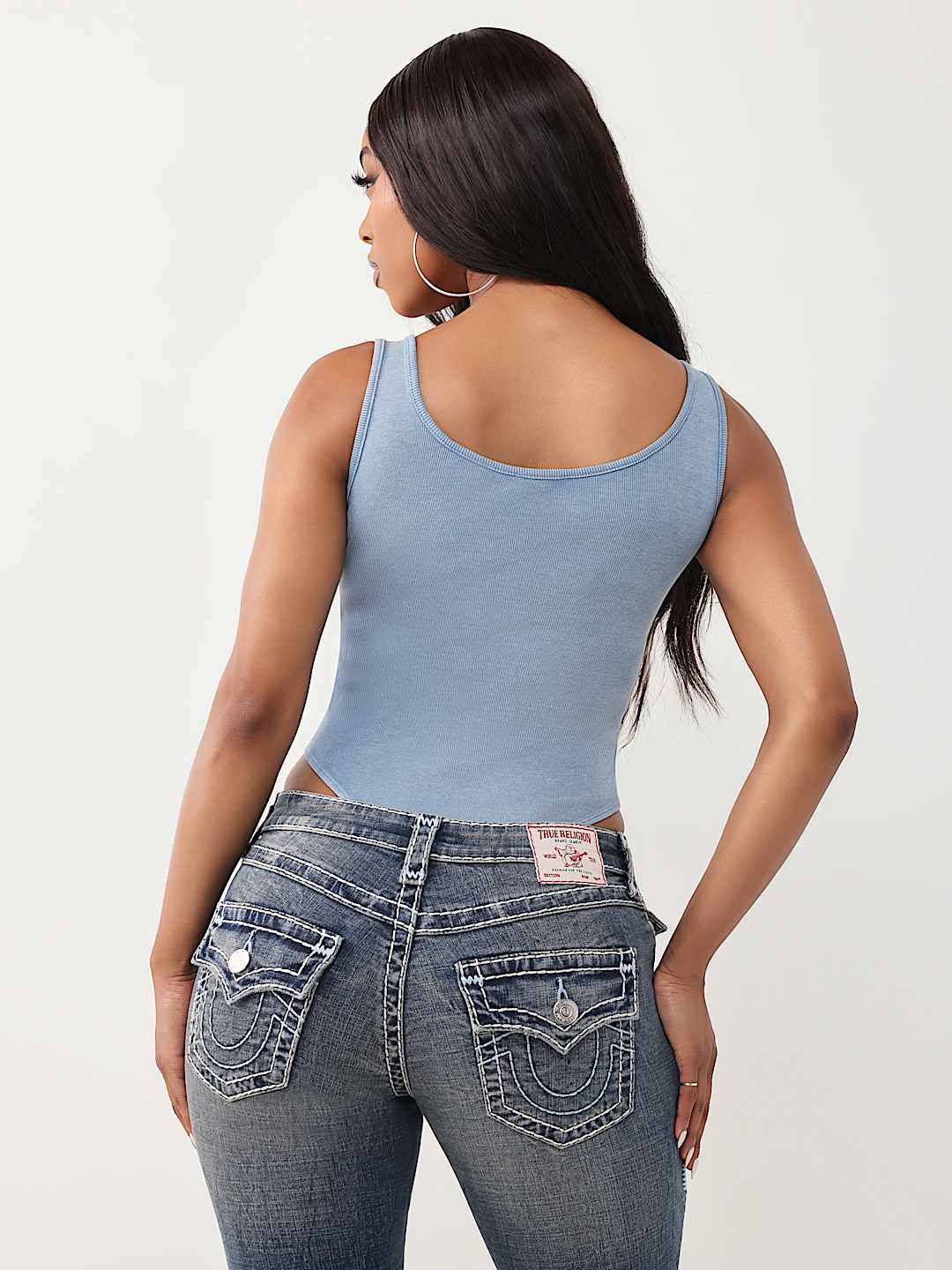 BODY CON CORDONES LAVADO, image 5