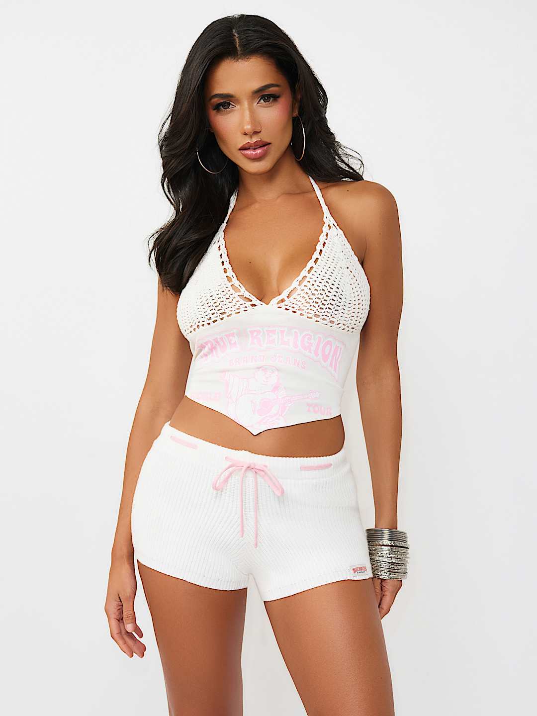 HERITAGE CROCHET HALTER TOP