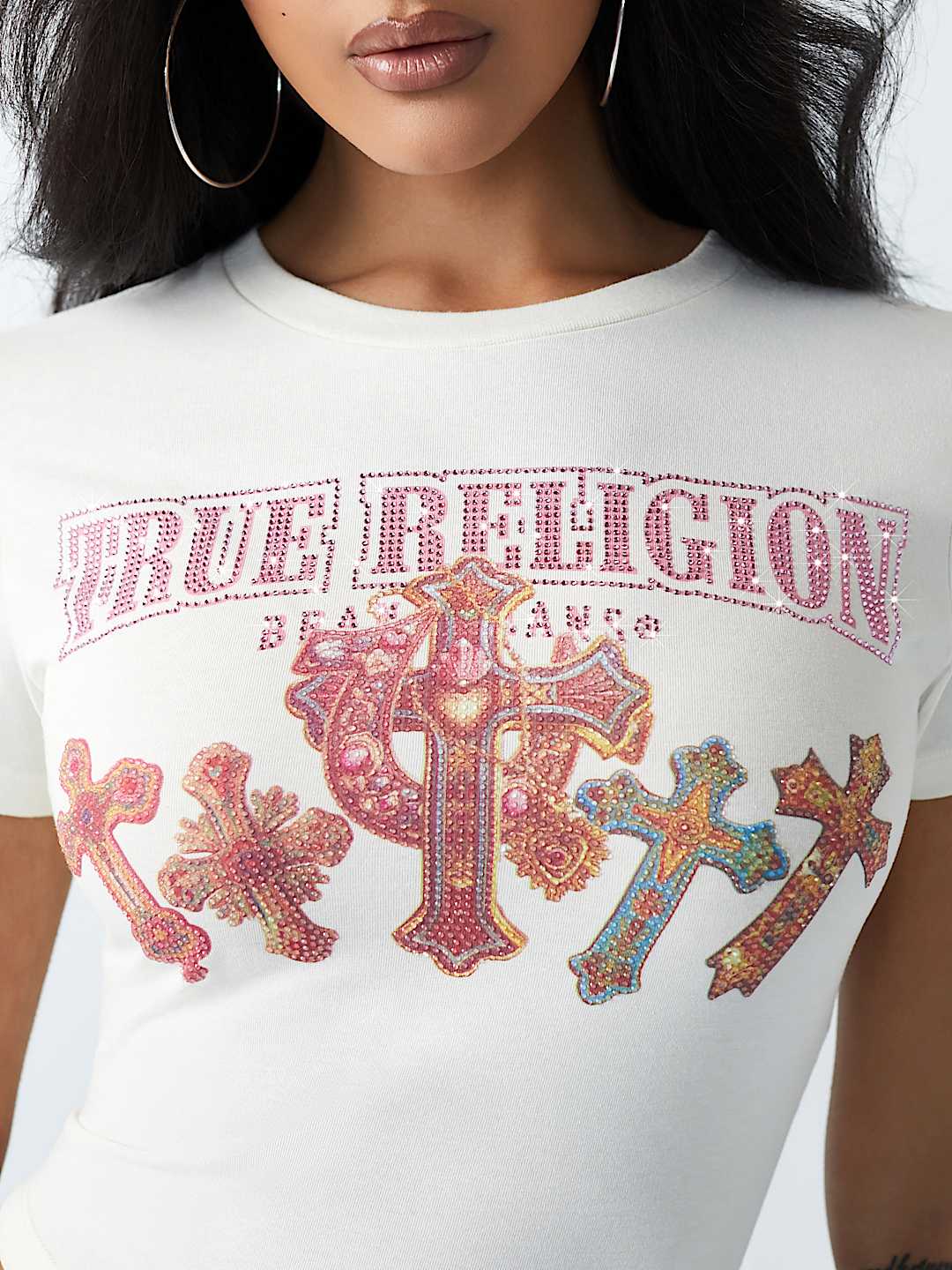 CRYSTAL GRAPHIC BABY TEE, image 2