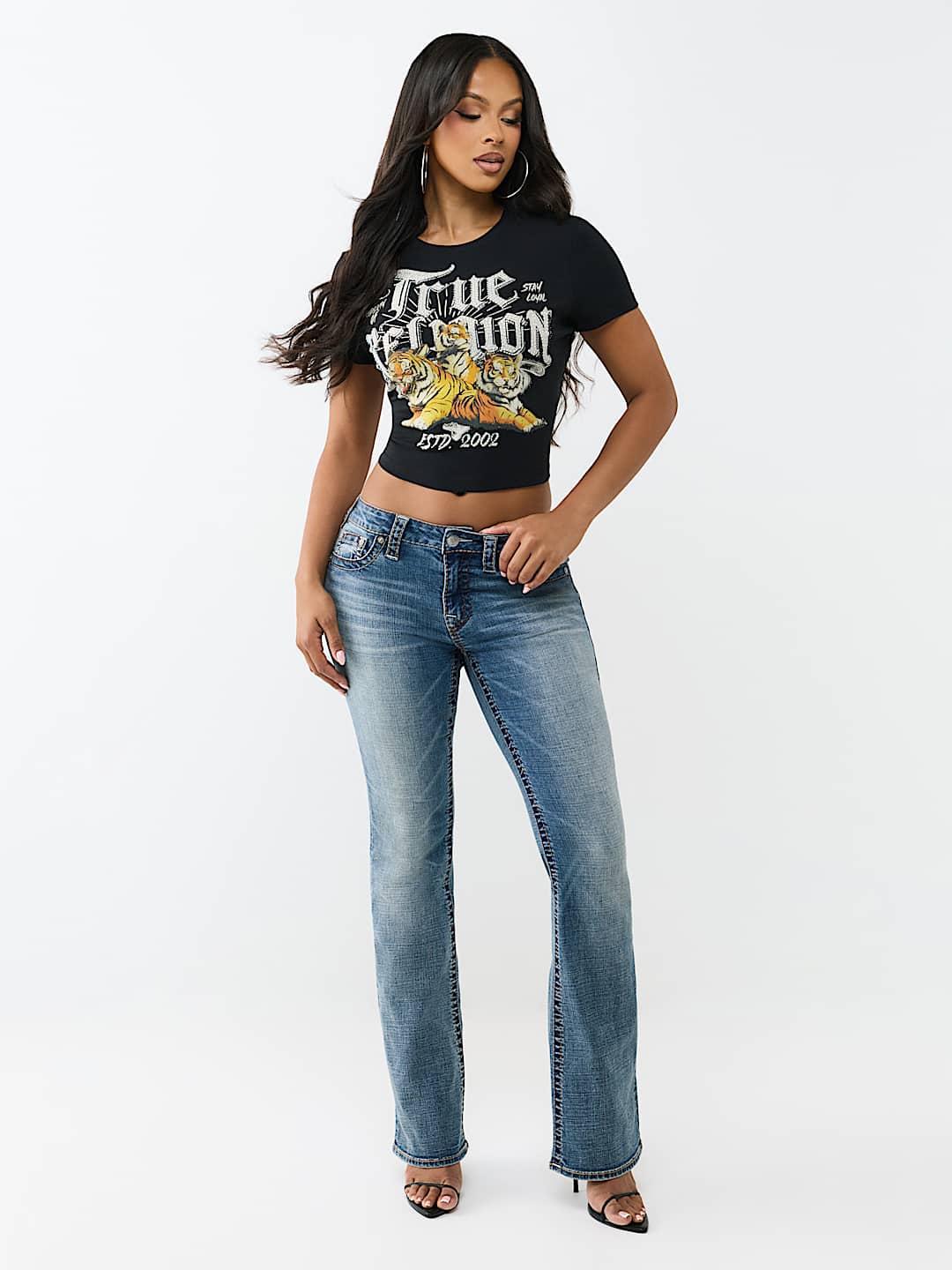 ON THE PROWL CRYSTAL BABY TEE