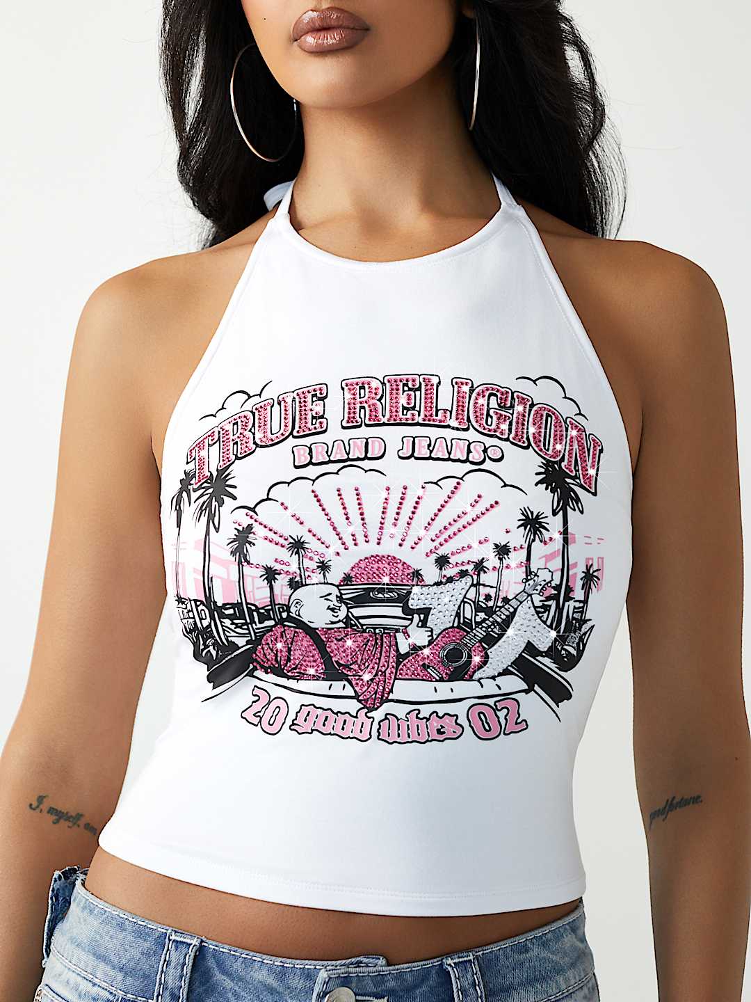 OPEN-BACK HALTER TOP, image 1