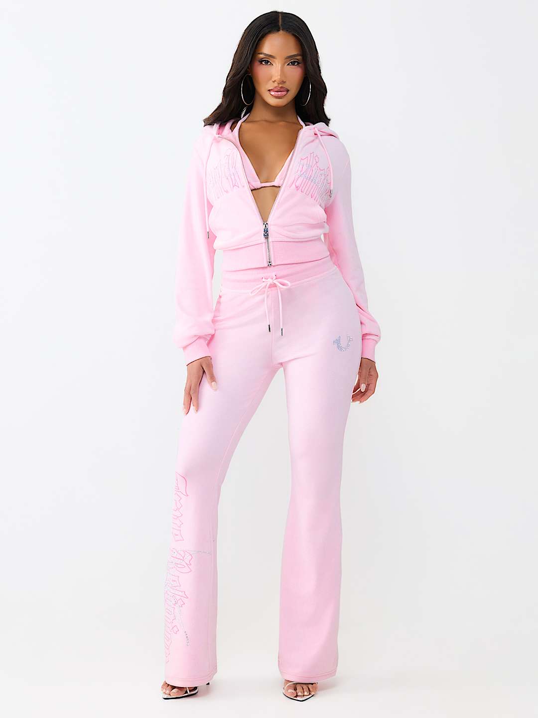 WING VELOUR MID RISE BOOTCUT PANT, image 4