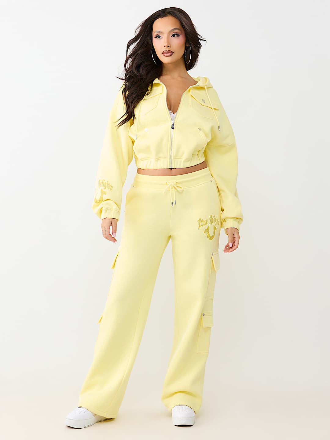 CARGO STRAIGHT LEG SWEATPANT