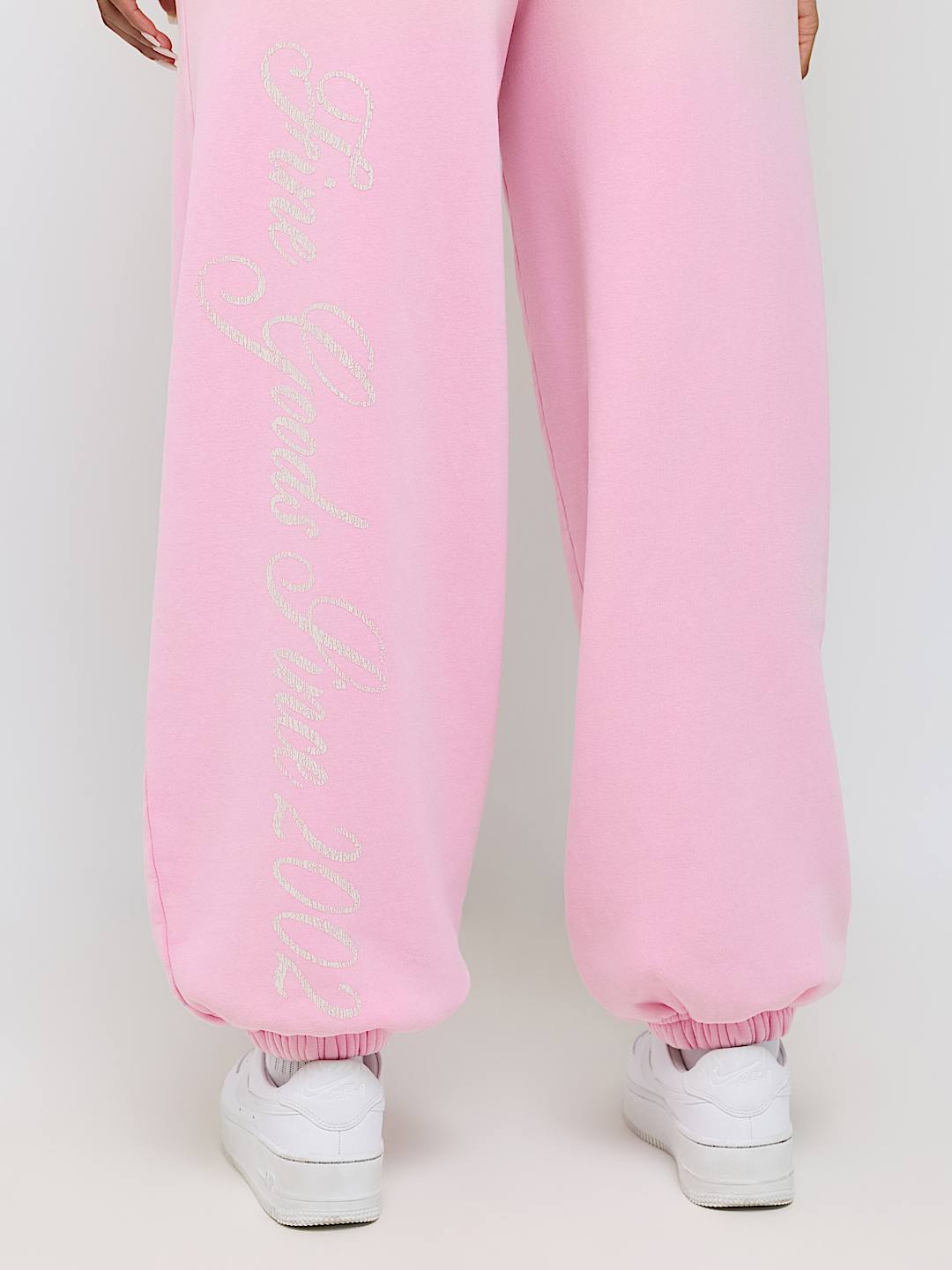 APPLIQU&Eacute; WASHED BAGGY JOGGER