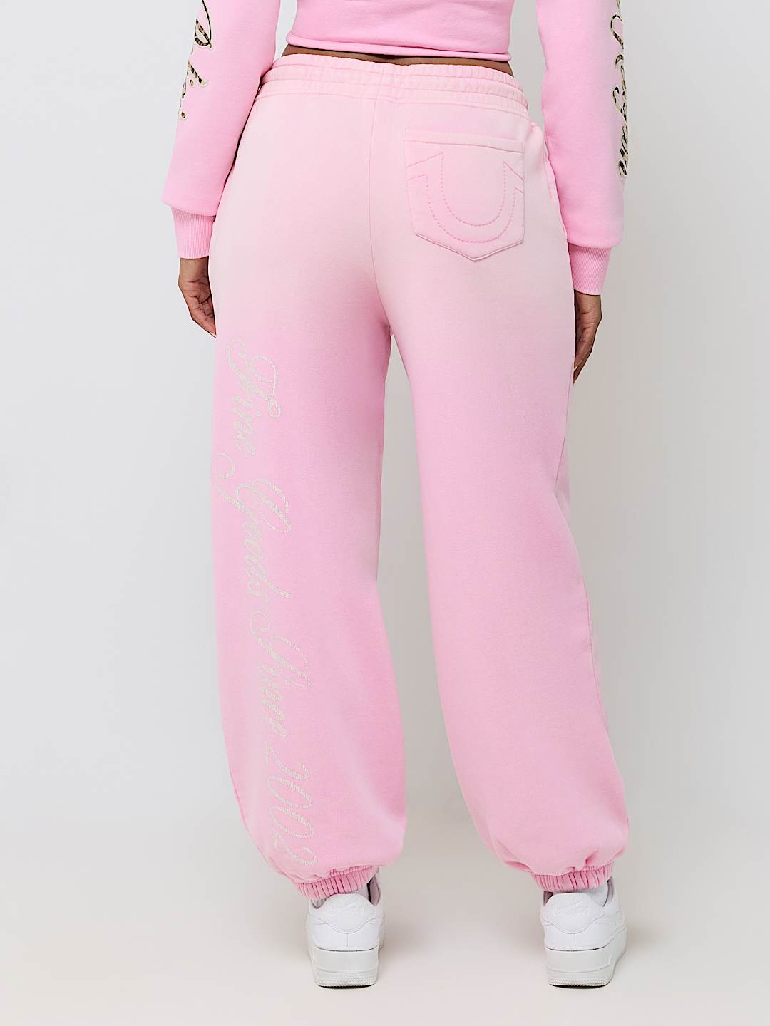APPLIQU&Eacute; WASHED BAGGY JOGGER