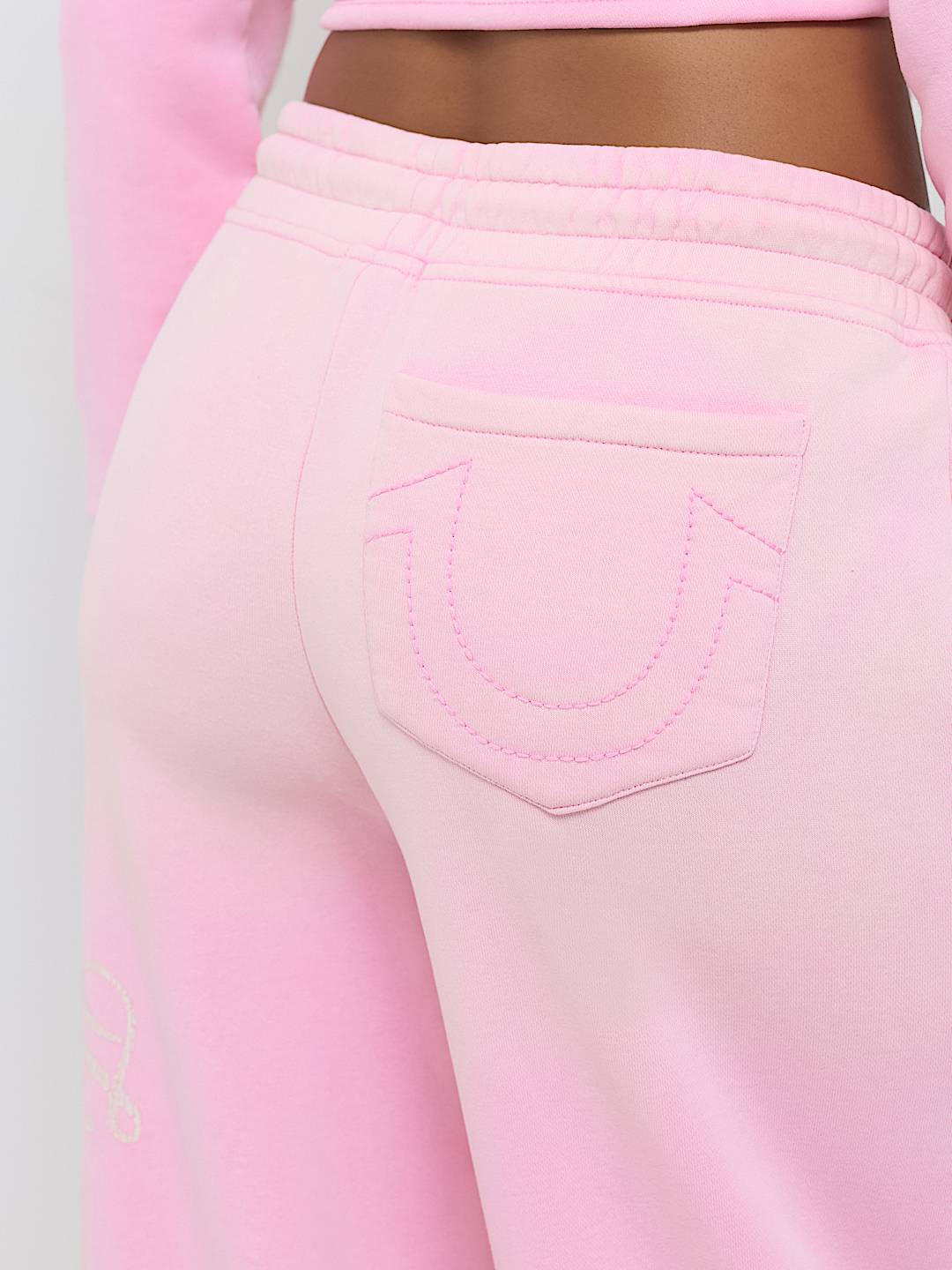 APPLIQU&Eacute; WASHED BAGGY JOGGER