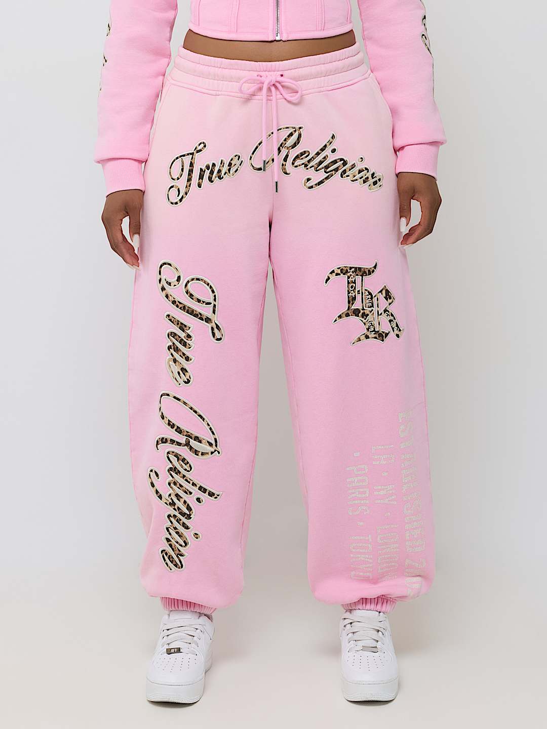 APPLIQU&Eacute; WASHED BAGGY JOGGER