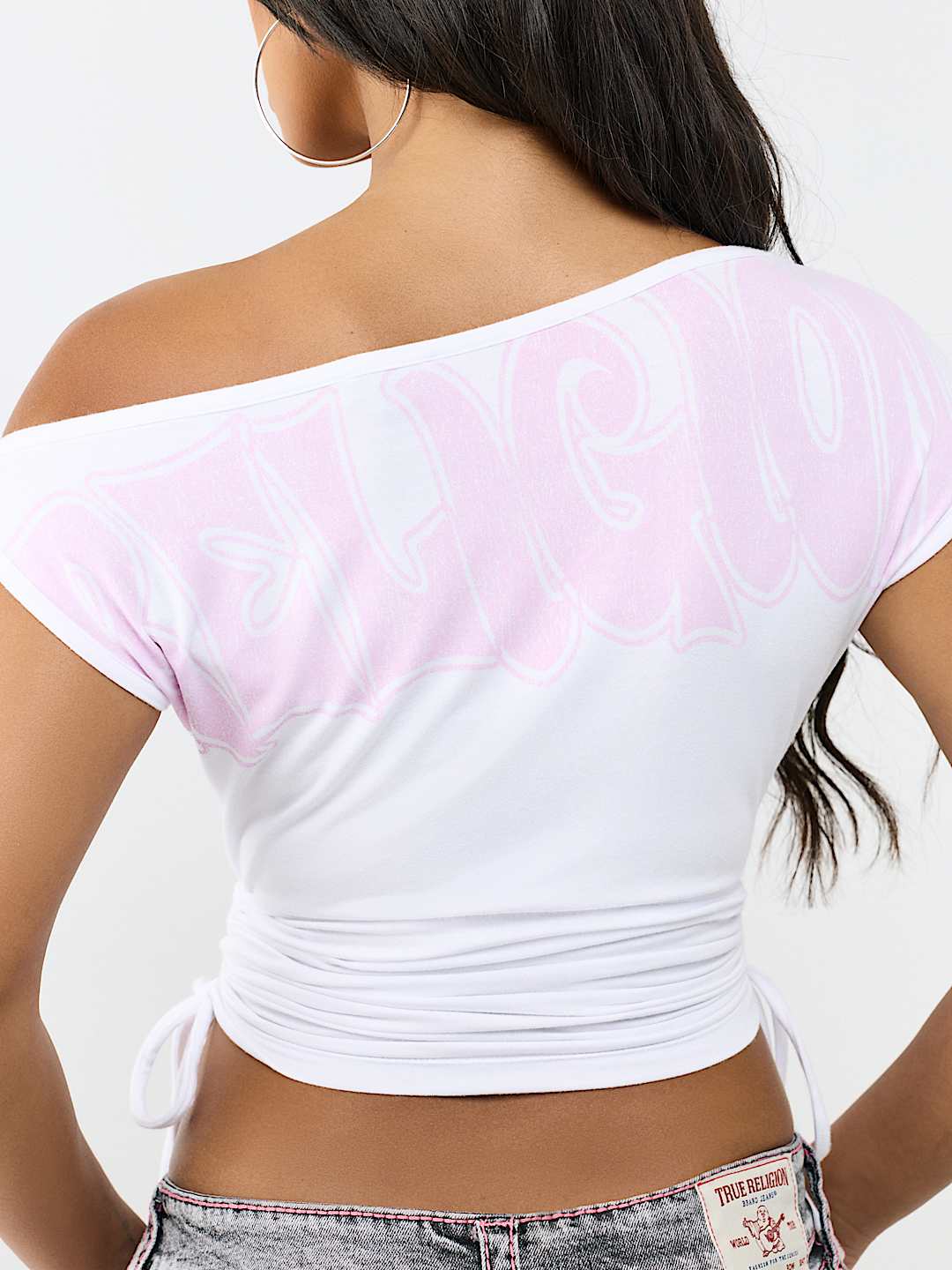 ONE-SHOULDER RUCHED TOP
