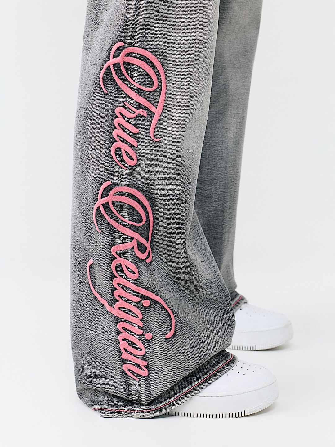 BOBBI MID RISE  BIG T SCRIPT FLAP BAGGY JEAN, image 3