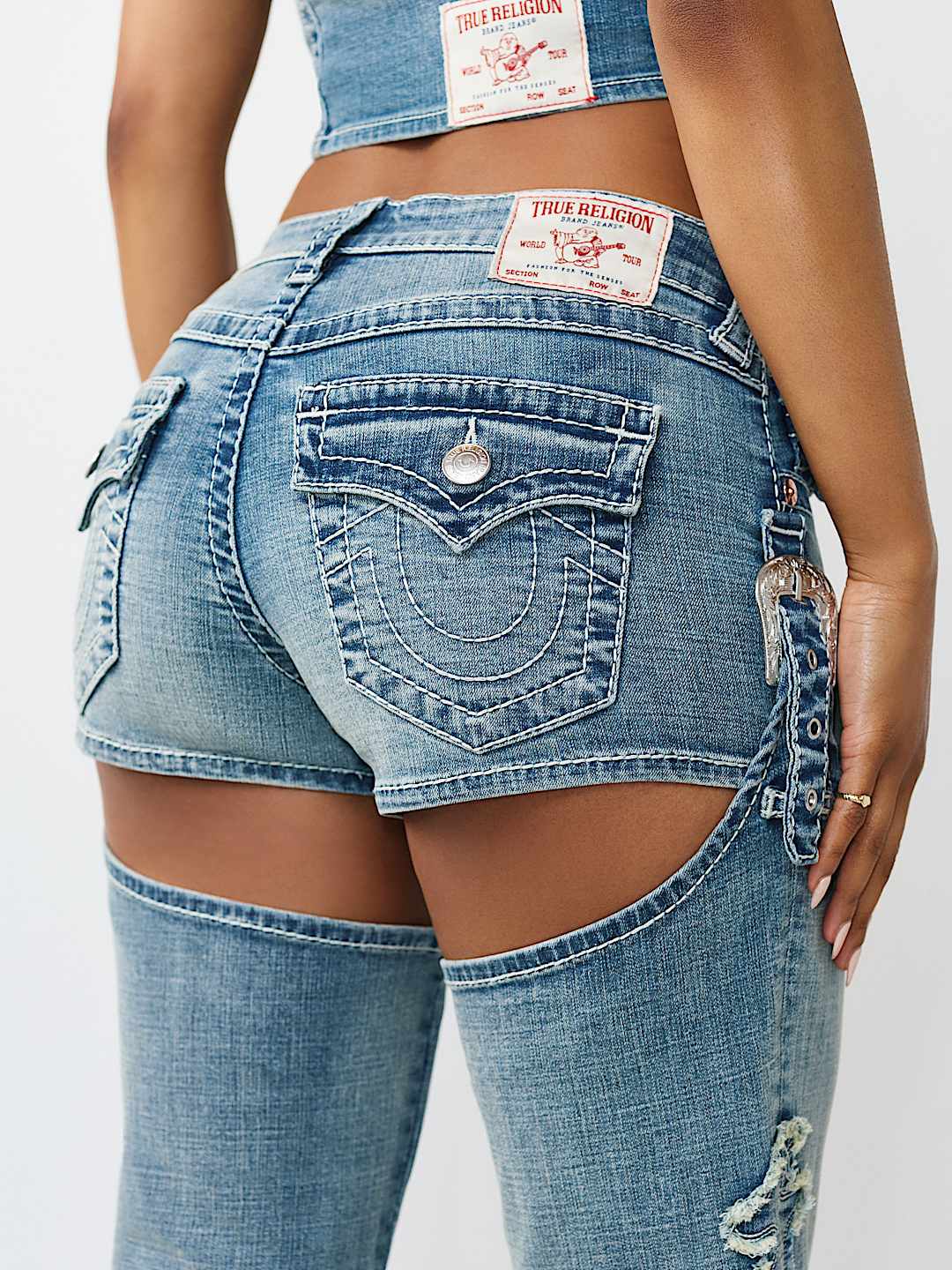 WESTERN BIG T RELAXED CHAP FLARE JEAN, image 8