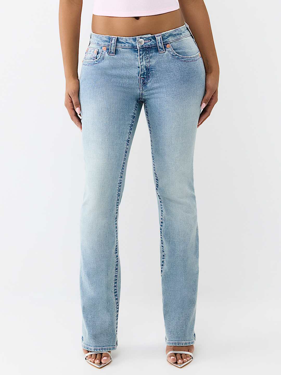 BECCA MID RISE BUTTERFLY BOOTCUT JEAN, image 2