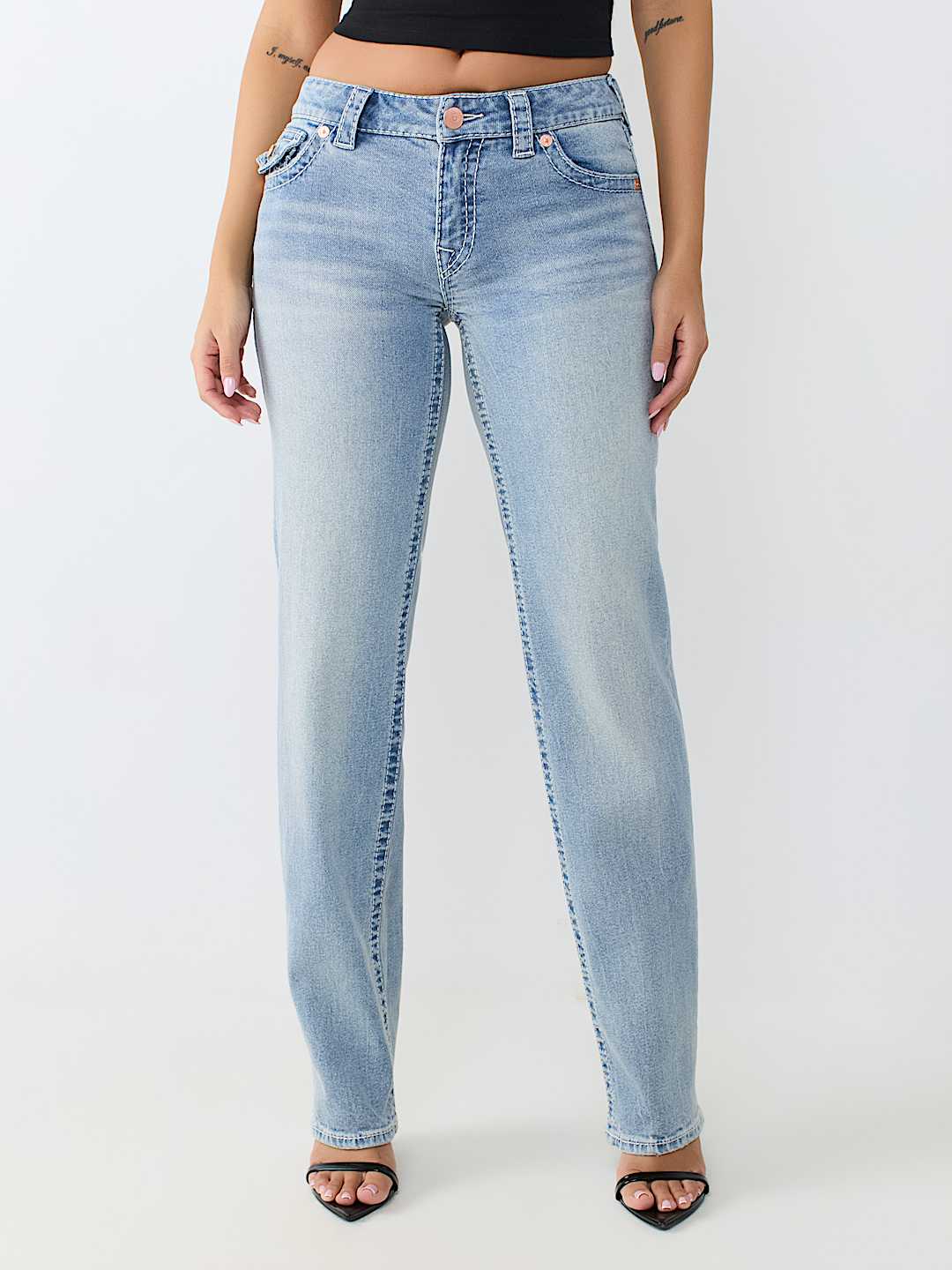 MID RISE BIG T FLAP STRAIGHT JEAN