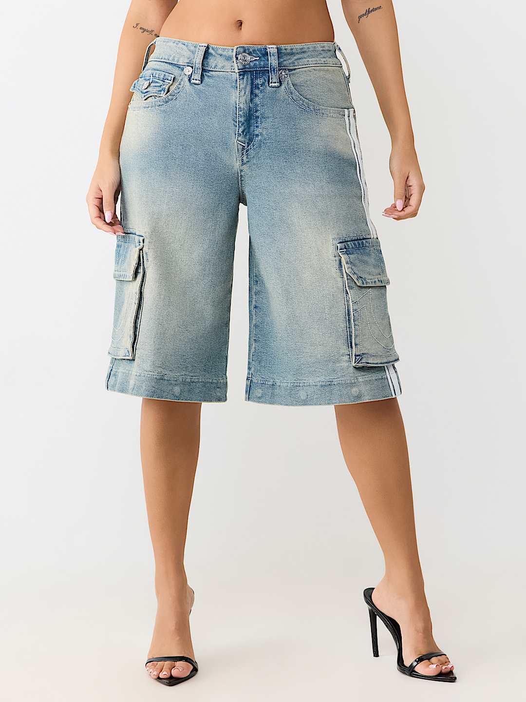 JESSIE MID RISE DETACHABLE SUPER BAGGY CARGO JORT