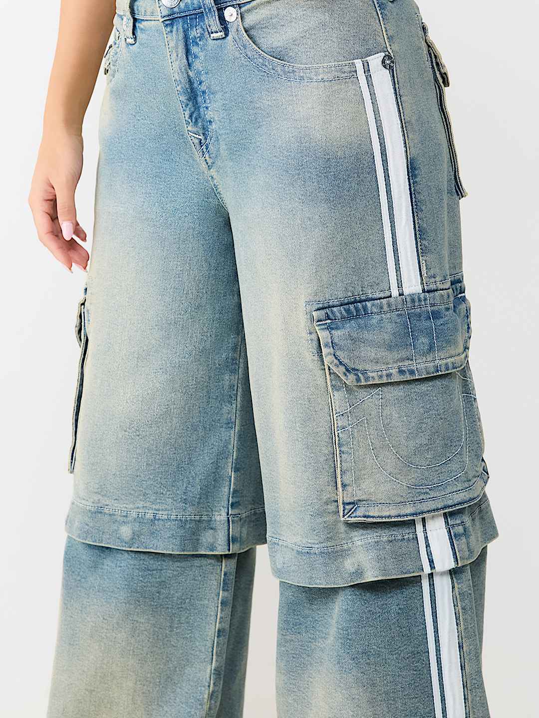 JESSIE MID RISE DETACHABLE SUPER BAGGY CARGO JORT