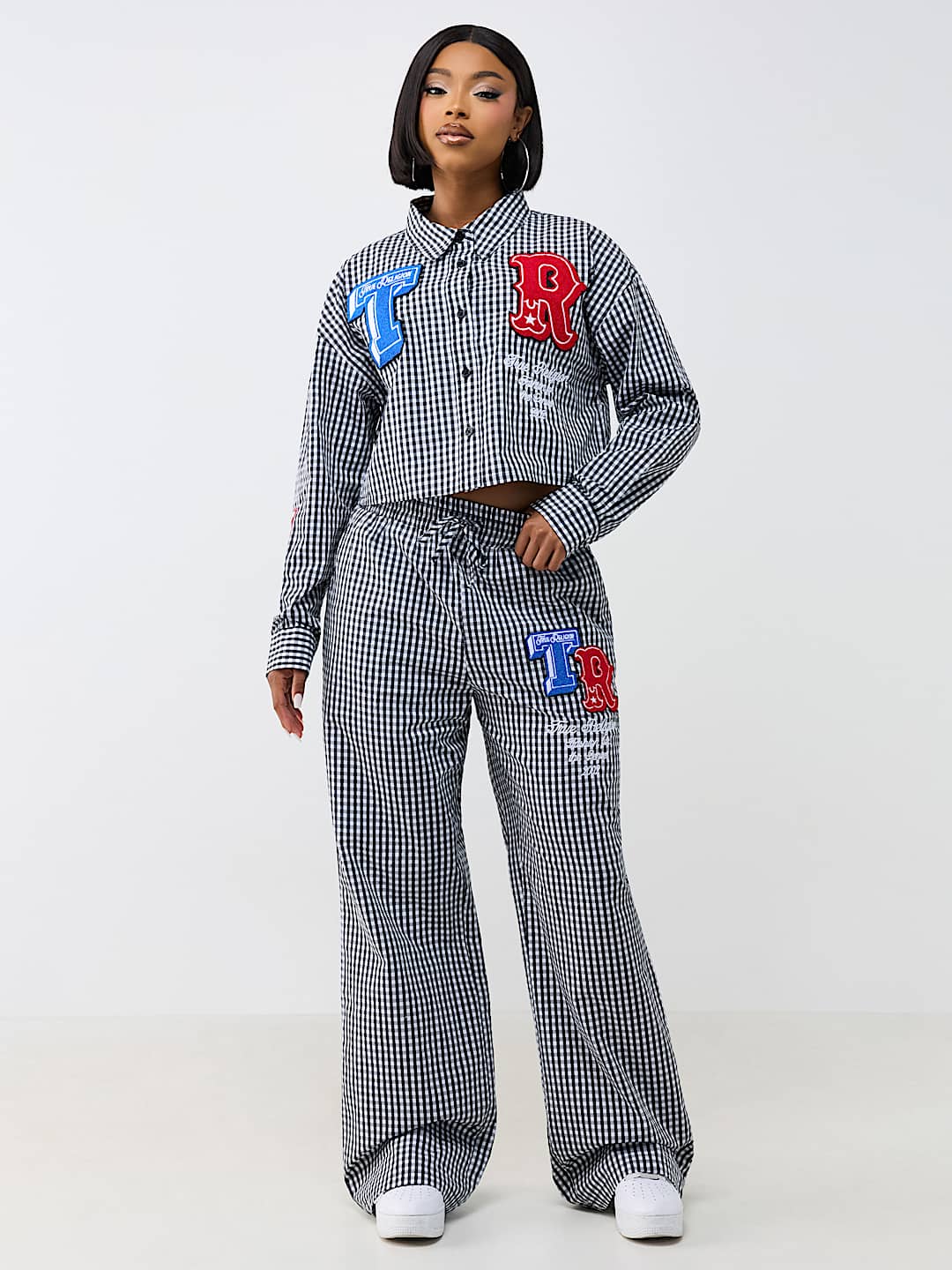 RELAXED GINGHAM LONG SLEEVE SHIRT