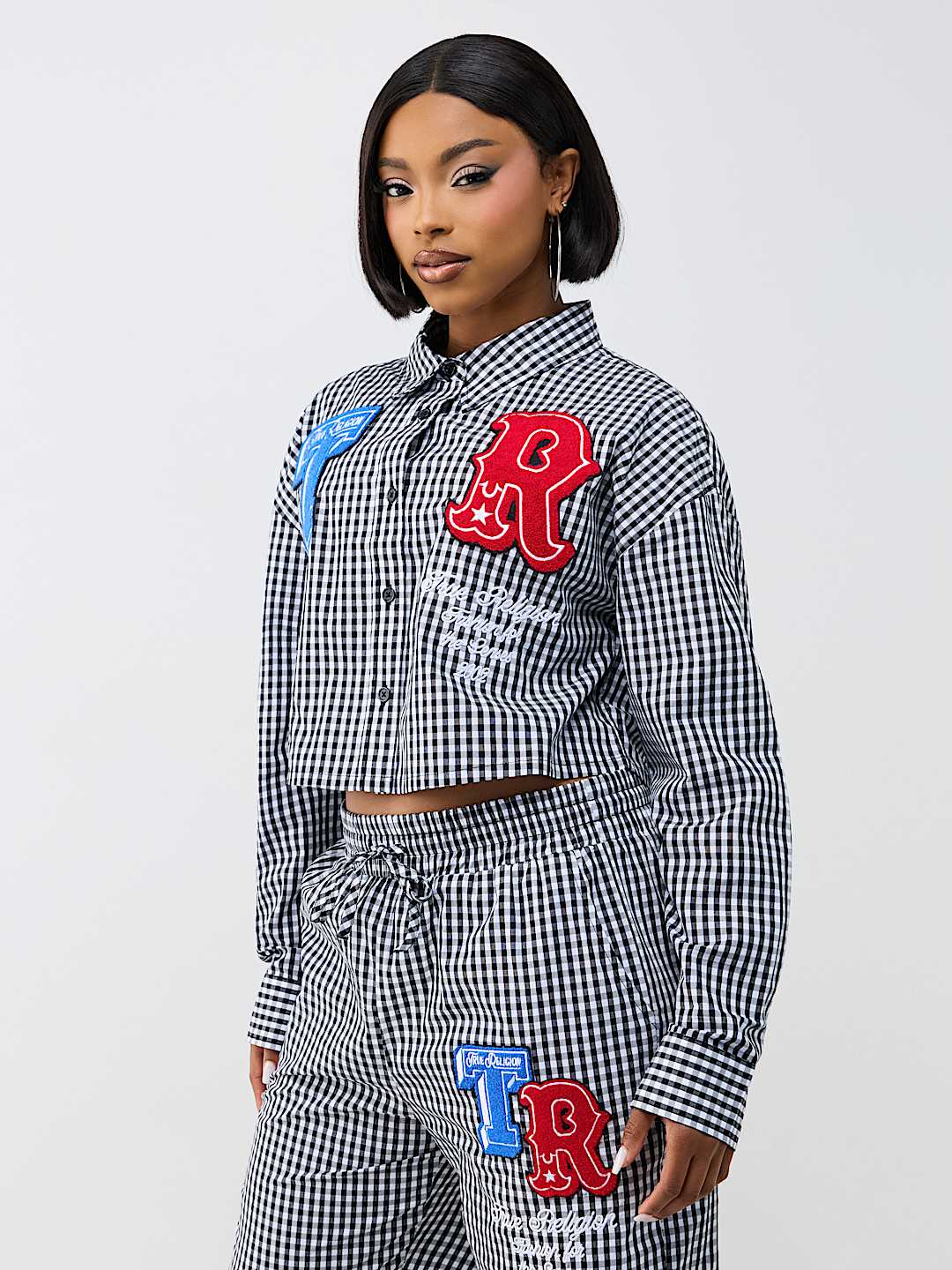 RELAXED GINGHAM LONG SLEEVE SHIRT