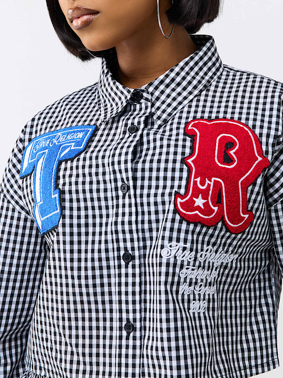RELAXED GINGHAM LONG SLEEVE SHIRT