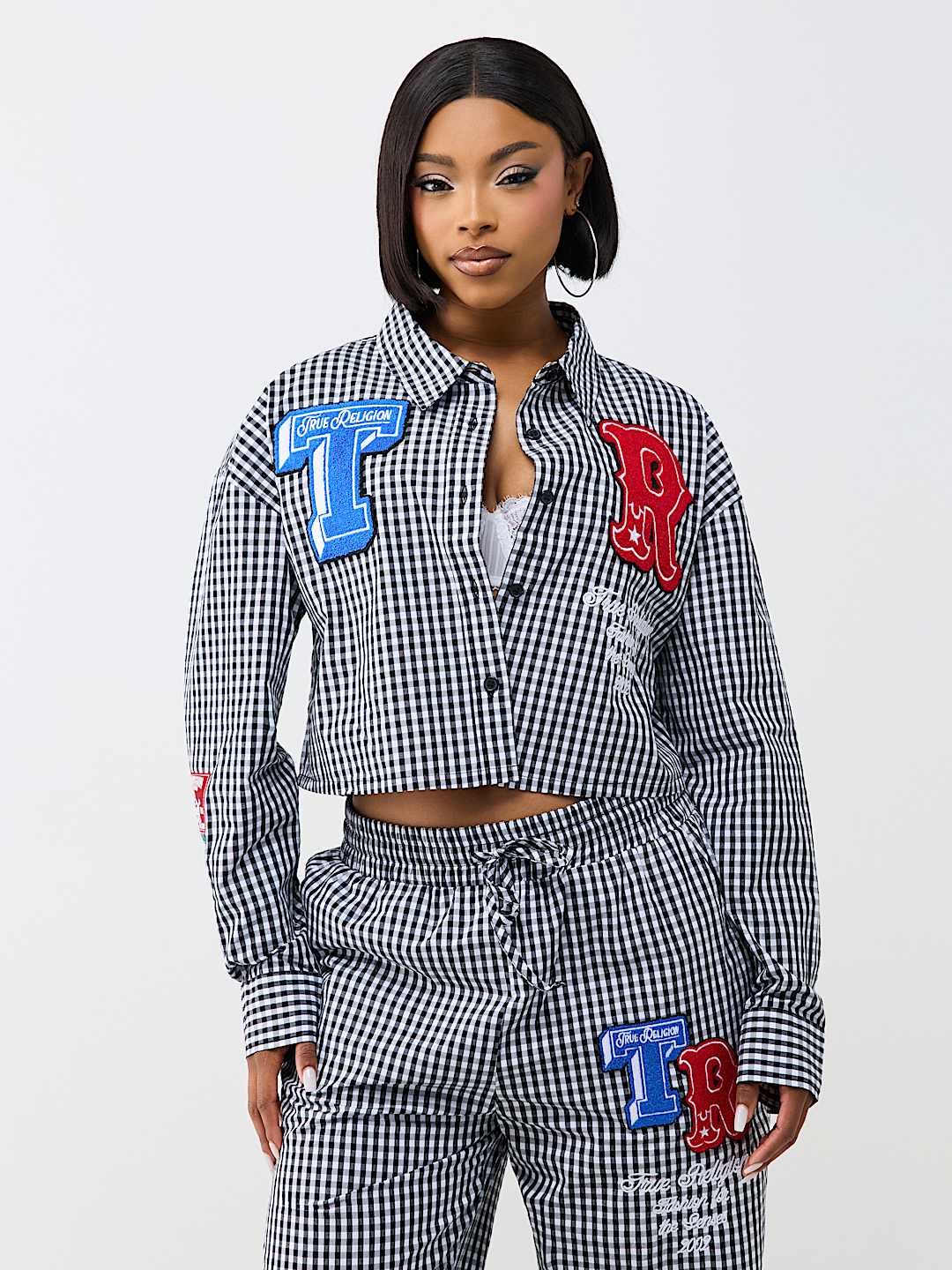 RELAXED GINGHAM LONG SLEEVE SHIRT