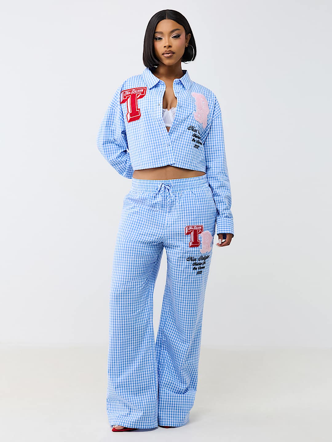 RELAXED GINGHAM LONG SLEEVE SHIRT
